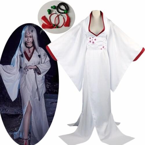 Anime Demon Slayer Kimetsu Cosplay Rui Costume Kimono Unform Spider Ghost Sister Mom Cosplay Halloween Costume C98C43