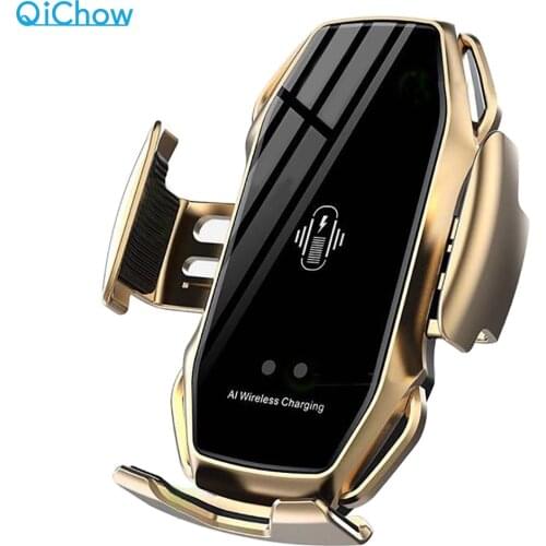 A5 10W Wireless Car Charger Automatic Clamping Fast Charging Phone Holder Mount Car for iPhone 11 Huawei Samsung Smart Phones