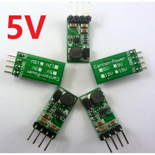 Ce014_5v 5pcs Dc Dc 3v~3.7v To 5v Boost Converter Voltage Regulator Module For Arduino Raspberry Pi 18650 Breadboard