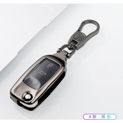 Zinc Alloy Car Key Cover Case For Volkswagen VW Golf Bora Jetta POLO Passat B5 B6 Skoda Octavia A5 Fabia SEAT Ibiza key chains