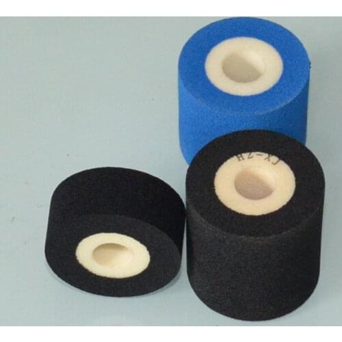 Black Diameter 36mm Height 32mm imprinters hot solid ink roller for HZ 100 coding machine