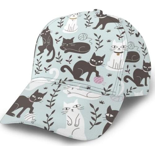 CINESSD Cats In Doodle Outdoor Sport Caps Baseball Hat Men Women Visor Cap Baseball Cap Street Hip Hop Caps