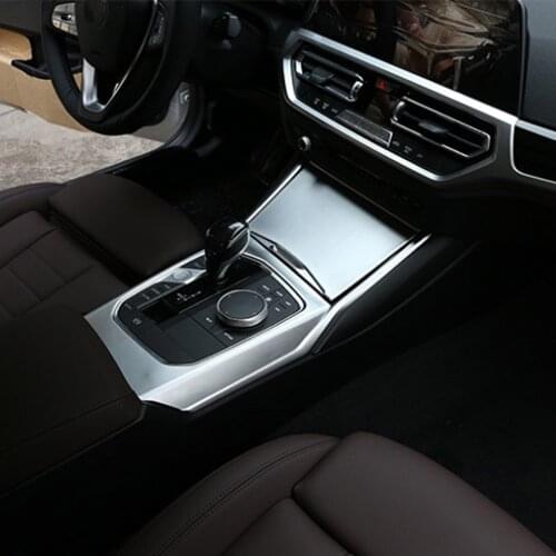 For BMW 3 Series 2020 Car Gear Shift Panel Cover Bezel Stickers Interior Car Styling Accessory