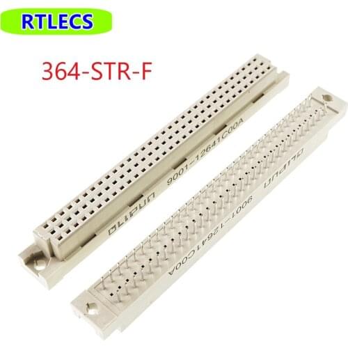 5pcs DIN 41612 Connector 2 Rows 64 Positions Receptacle Female Socket Vertical Through Hole PCB 2x32 Pin 2.54 mm x 5.08 mm