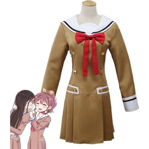BanG Dream Saya Yamabuki Cosplay Costumes Anime Role Play School Uniform Dress Suit For Women Girls Halloween Carnival Party