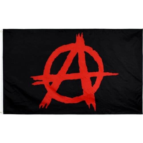 Yehoy 90x150cm anarchy red Flag