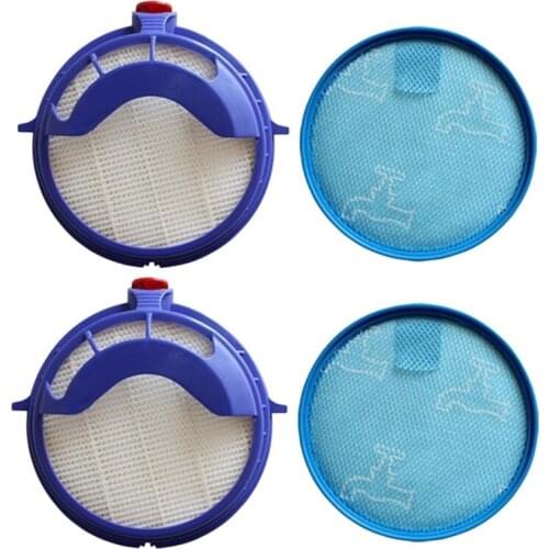 Washable Pre Filter Post HEPA Filter Motor Replacement Compatible for Dyson DC25 DC25I Vacuum Cleaner Accessories 4 Pack