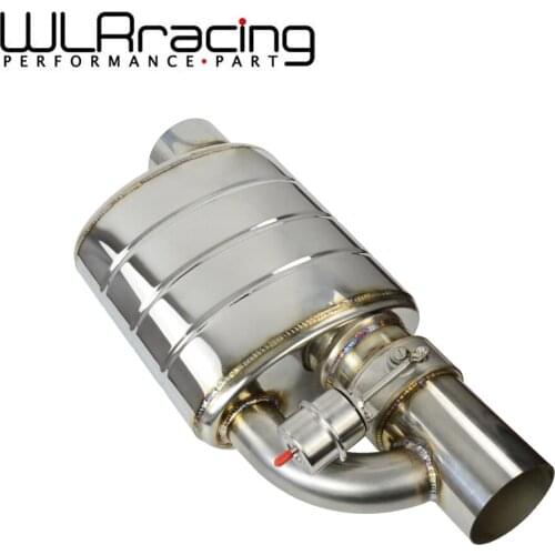 Stainless Steel 3.5" Slant Outlet Tip Inlet Weld On Single Exhaust Muffler with different sounds/Dump Valve Exhaust Cutout