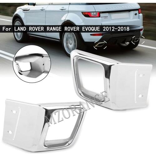 Pair of Rear Bumper Exhaust Tube Trim LH RH OEM LR027871 LR027872 For Range Rover Evoque Dynamic 2012-2018