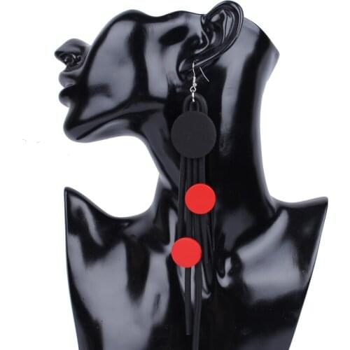 YD&YDBZ Multicolor Wooden Hanging Earrings For Women Gothic Jewelry Accessories Handmade Drop Earring Boho Party Birthday Gift