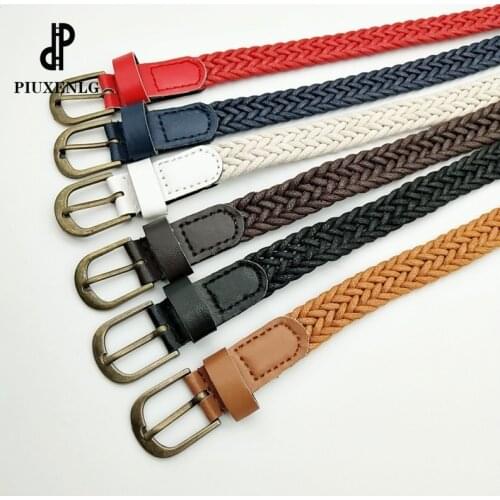 Womens knitted Belt Classic Vintage Womens Belt Boho Beach Style Handwoven Fashion Belt Brand Design Womens Belt Wild Dress