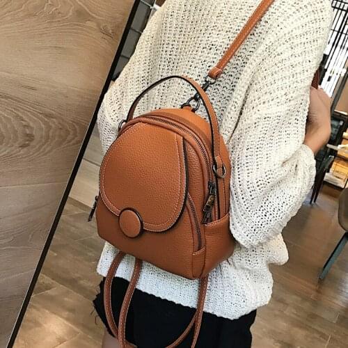 2021 New vintage backpack leisure ladies shoulder bags backpack high quality leather school bag for women travel backpacks