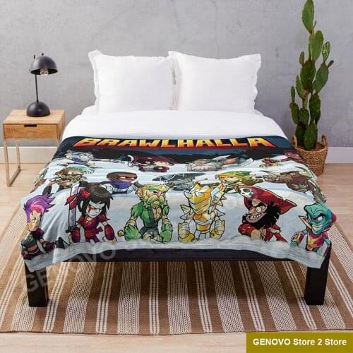 The brawlhalla family Throw Blanket Creative Printed Soft Bath For Travel Blanket four season Outdoor Bedspread On The Bed