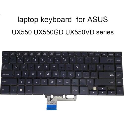 Replacement keyboards UX550 backlight keyboard for ASUS ZENBOOK PRO UX550G UX 550 GD GE VE VD UI blue KB 0KNB0 4628UI00 hot sale