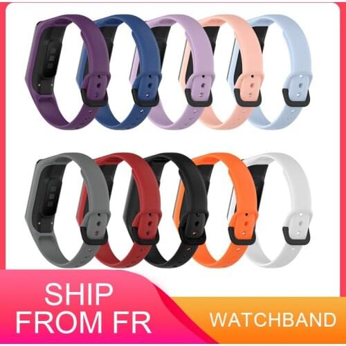 10 Colors Available Watchband Soft Silicone Sport Band Straps For Samsung Galaxy Fit 2 SM-R220 Bracelet Replacement Watchband