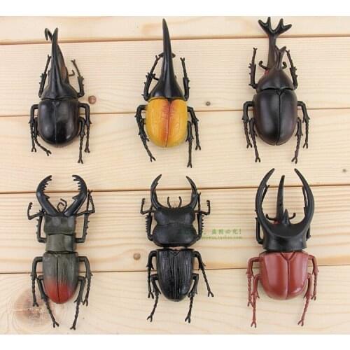 Big one co-friendly plastic simulation model insect large pocket Hercules Ares model toy 6pCS/lot