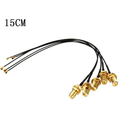 T3EE 5PCS Extension Cord IPX to RP SMA Female Connector Antenna WiFi Pigtail Cable IPX to RP-SMA Jack Male SMA to IPX 1.13