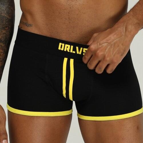 ORLVS Brand male underwear men boxers para hombre men underpants boxer shorts ropa interior hombre mesh boxers calzoncillo