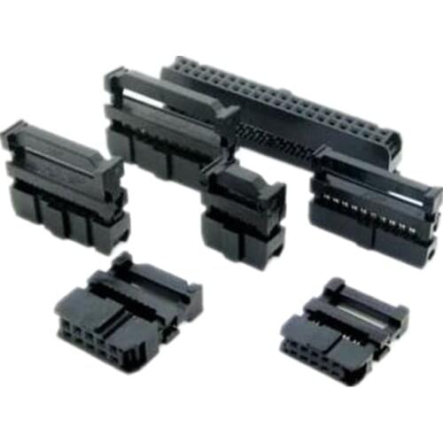10set FC-6P FC-8P FC-10P FC-14P FC-16P To FC-40P IDC Socket Dual Row Pitch 2.54mm IDC Connector Cable Socket