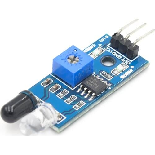 100PCS IR Infrared Obstacle Avoidance Sensor Module Smart Car Robot 3-wire Reflective Photoelectric New