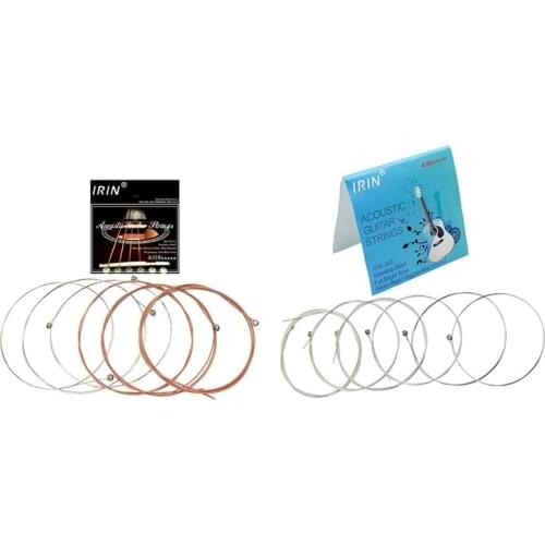 IRIN 12 Pcs Acoustic Flok Guitar String Guitar Parts Accessories, 6 Pcs A104 & 6 Pcs A108