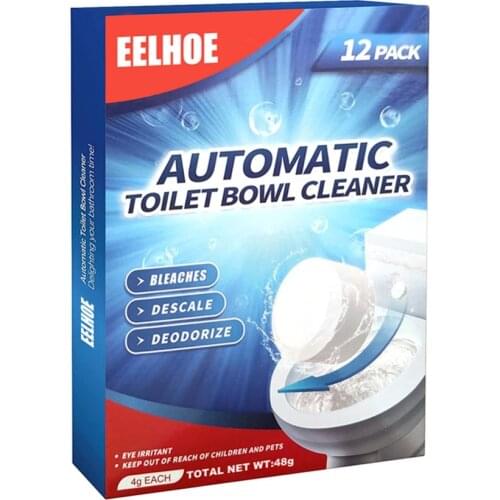 12 Pieces Toilet Cleaning Effervescent Tablets Multifunctional Public Toilet To Tool Cleaning Home Hotel Descal