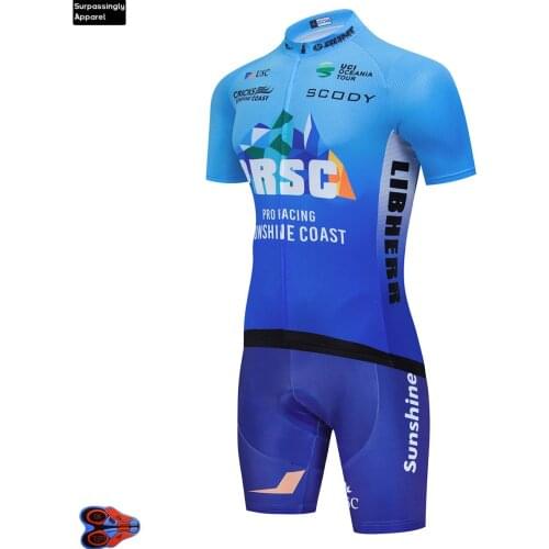2020 Pro Team Sunshine Coast Cycling Skinsuit One Piece Short Sleeve Summer Bodysuit Bike Clothing MTB Ropa Ciclismo Speedsuit