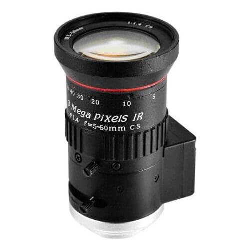 5 - 50 MM 50MM Auto iris, Varifocal 3M Mega Pixel CCTV camera IR 1/2.7"Lens(SL-F0550A.IR)