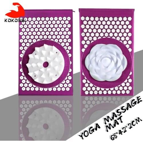KoKossi Acupressure Mat Spike Yoga Massage Mat Cushion Pillow Set Kuznetsovs applicator Needles Sensi accupressure Mat Pranamat