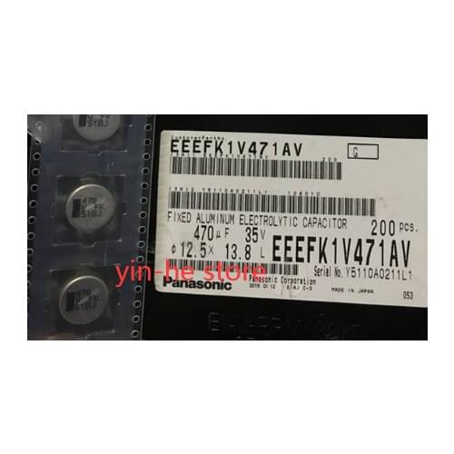 20PCS EEEFK1V471AV 35V470UF 12.5*13.8 Panasonic low resistance patch electrolytic capacitor