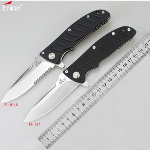 Enlan EL-01AB 8Cr13Mov Blade G10 Handle Folding Knife Outdoor Collection Camping Hunting Survival EDC Gift Knife Kitchen
