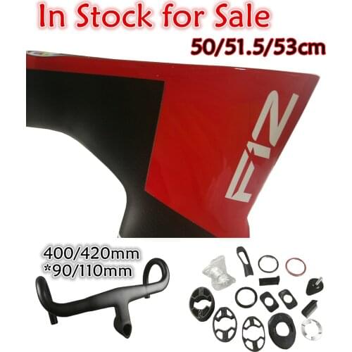 In Stock for Sale T1100 1K F12 Disk Carbon Road Frames + handlebars Bicycle Frameset with CC 46.5 53 56cm for Selection