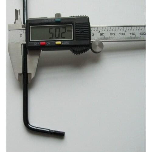 KAISH 5mm ST Strat Guitar Tremolo Trem Arm Whammy Bar Black Nickel with Cream Tip