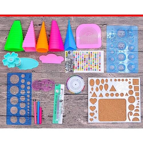 Paper Quilling Paper-Rolling Paper Set Tool Set Paper Set Handmade Material Yan Paper Template Tool Roll Paper Material