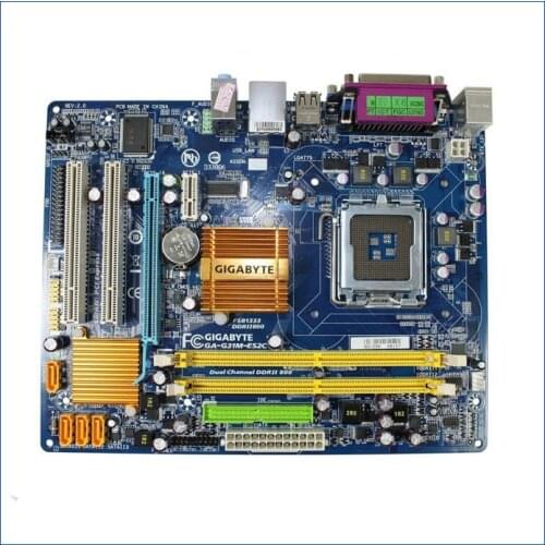 Original G31 motherboard for Gigabyte GA-G31M-ES2C G31M-ES2C DDR2 LGA775 Solid-state integrated G31M-ES2C Desktop board
