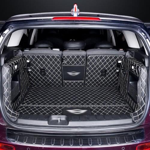 Car Fully Enclosed Trunk Protection Mat Leather Decoration Pad For MINI COOPER F54 F55 F56 F60 R60 Accessories Interior Styling