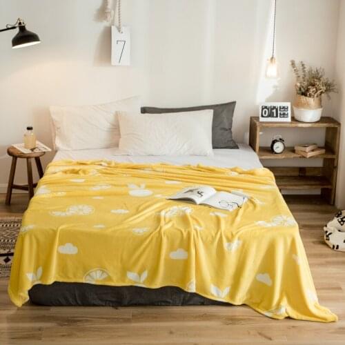 Fruit Bedding bedspread blanket 120x200cm High Density Super Soft Flannel Blanket to on for the sofa/Bed/Car Portable Plaids