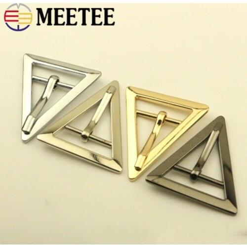 Meetee 5pcs 26/32mm Metal Belt Pin Buckle Bag Strap adjuseter Buckles Backpack Clasp DIY Hardware Accessories