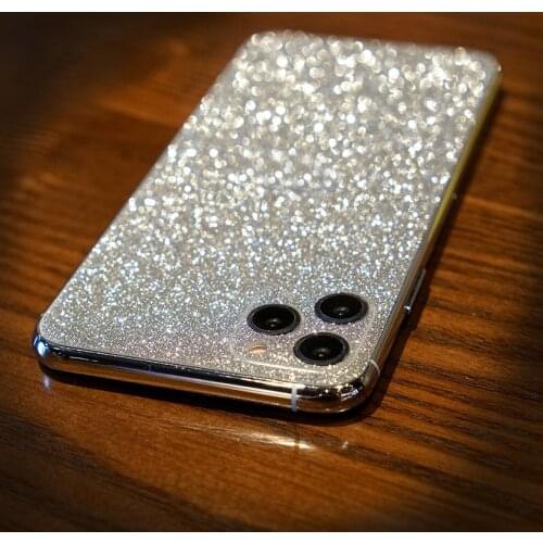 For iPhone 11 Luxury Glitter Shiny Front and Back Protective film Cover for iphone11 pro max Shining bling Protector Screen Film