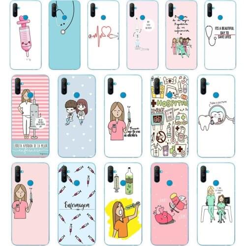 92SD Medicine Nurse Doctor Dentist Soft Silicone Tpu Cover phone Case for OPPO A1K A5S A7 AX7 A5 A9 2020 Realme 3 Pro C3 Case