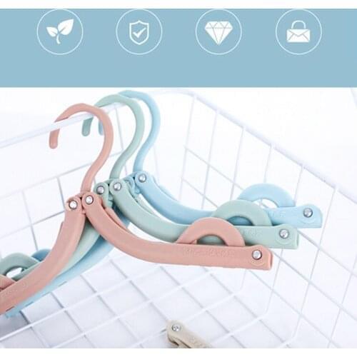 Folding Hanger Clothes Drying Rack Outdoor Portable Travel Hanger Household Foldable Non-Slip Hangers for Clothes