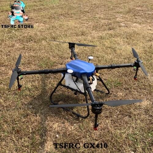 TSFRC GX410 10L Smart agricultural drone Level 10kg 4 axis plant protection drone frame with hobbywing X8 Powertrain combination