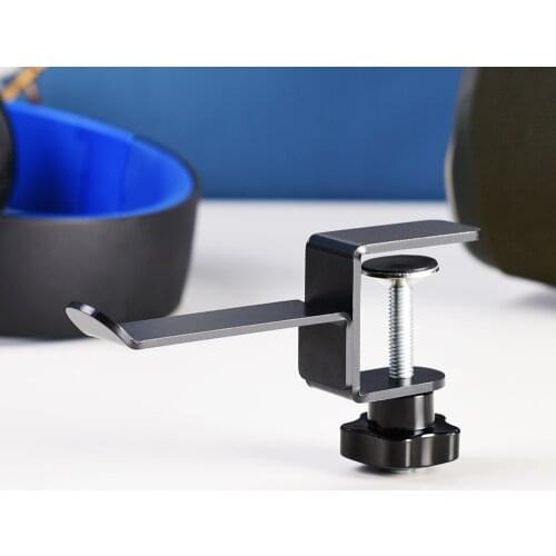 Universal Aluminium Alloy Headphone Holder Headset Bracket Hanger Metal Clamp Hook Headphone Stand Desktop Mount