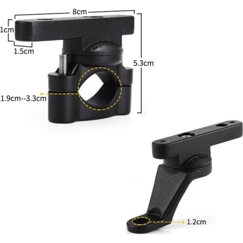 Universal Mount Bracket Fog Driving Light Spotlight Clamp Phone Holder Bracket 19-33mm Car Motorcycle Crash Bar Guard Aluminum