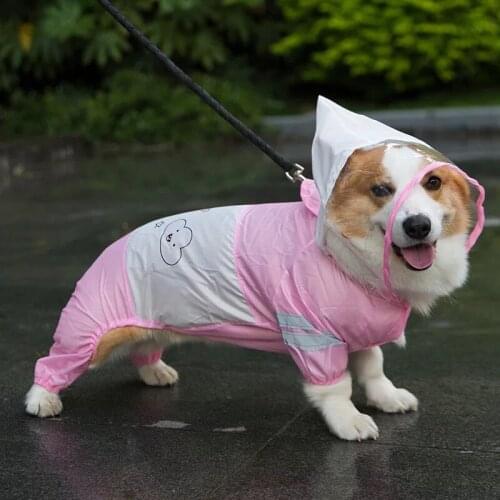 Dog Raincoat Waterproof Dog Rain Jacket Jumpsuit Dog Clothes For Small Dogs French Bulldog Dogs Clothing Pet Clothes Chihuahua