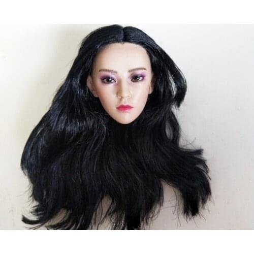 1/6 Female Figure Phantom Killer Head Carved Purple Eyeshadow for 12 Inch TBLeague Action Figure Accessory Model