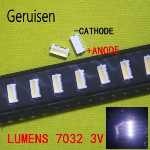 1000PCS FOR LUMENS LED Backlight Edge LED Series 1W 3V 7032 Cool white For SAMSUNG LED LCD Backlight TV Applicatio A150GKCBBUP5A