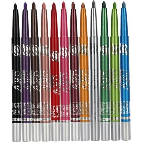 12pcs Beauty Highlighter Eyeshadow Pencil Cosmetics Eye Shadow Eyeliner Pen