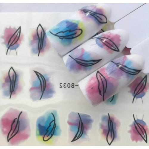 5 Pcs Sell Feather Acrylic Powder Crystal Design False Tips Nails Art Builder For Manicure Acrylic Powder for Nail Art
