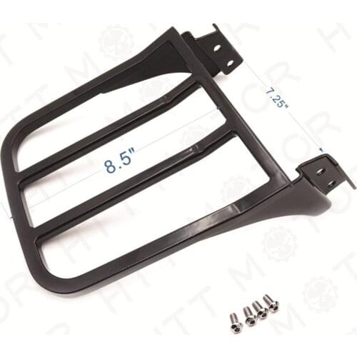 Aftermarket Free shipping motorcycle parts 2-UP Black Sport Luggage Rack For Harley 04 & up XL models 02-05 Dyna